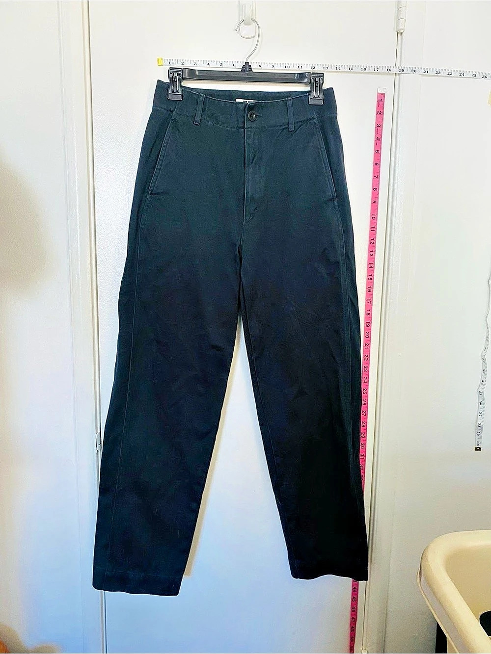 Uniqlo Black Wide/Straight Leg work Pants